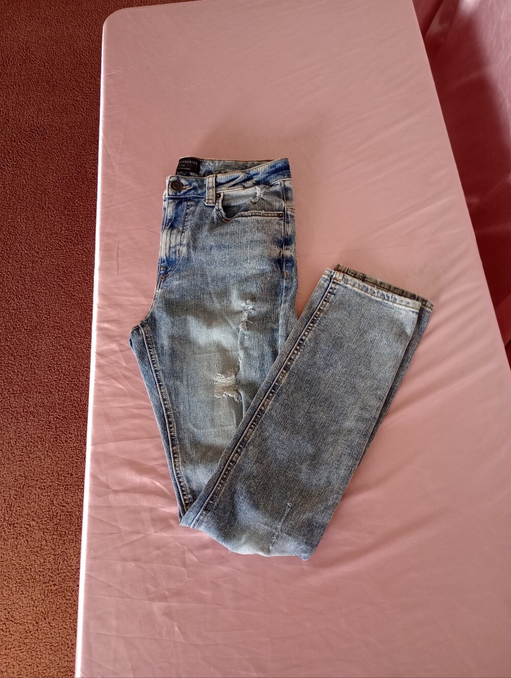 No boundaries men's distressed skinny jeans size 30x32